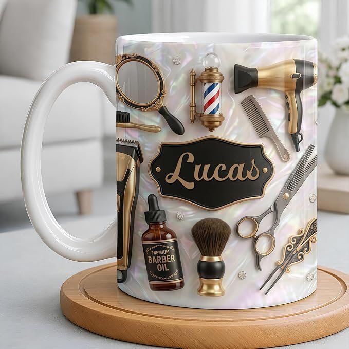 Personalized Hairstylist Mug, Unique Hairdresser Gifts - Image 3