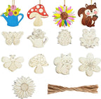 45 Pcs Wooden Spring Ornaments to Paint, DIY Unfinished Wood Slices Flower by BENIMUS