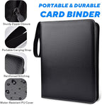 Portable 9-Pocket Trading Card Binder, Holds 1080 Cards - Image 3