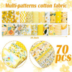 Kingdder Jelly Fabric Quilting Strips, Patchwork Roll 2.55 Inch Roll up Cotton - Image 2