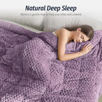 Wemore Fleece Weighted Blanket for Adults, Dual Sided Cozy Soft Sherpa Heavy - Image 4