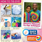 Jim&Gloria Tie Dye Kit, 36 Tiedye Powder 12 Larger Bottles Fabric Dyes - Image 4