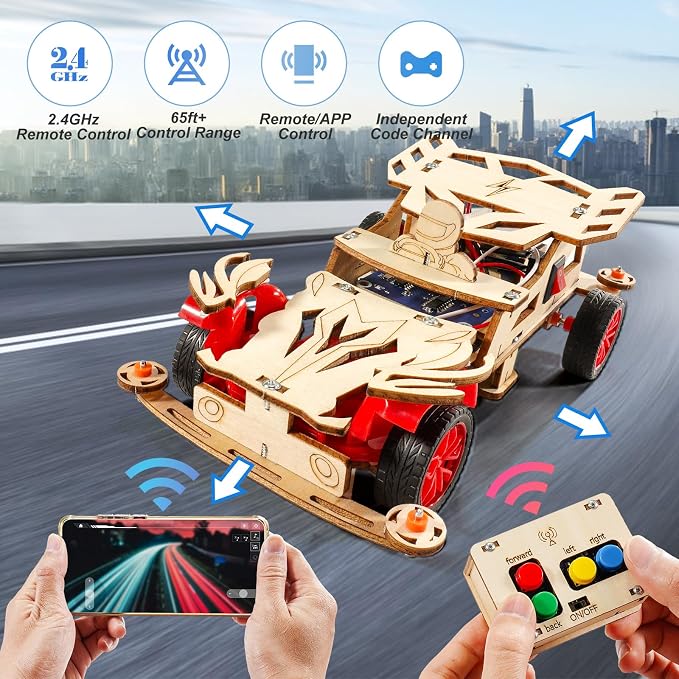 STEM Toys for Ages 8-13, Remote Control Model Car Building Science Kits | 8 9 - Image 2