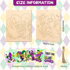 COCHIE 10 Pieces Large Mardi Gras Unfinished Wood Crafts to Paint - Image 2