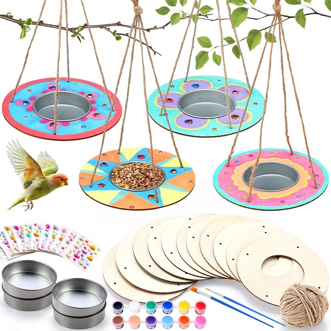 CroBlissful 12 Pack Bird Feeder Craft Kits by CroBlissful