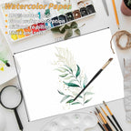 150 Sheets 100% Cotton Watercolor Paper Bulk -140LB/300GSM Art Paper-8.5 x 11 - Image 2