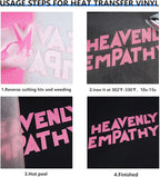 FUNKAKA Glitter Fluorescent Pink HTV Heat Transfer Vinyl Rolls, Glitter HTV - Image 5