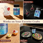 Muanxious Air Dry Clay Glaze — No-Tack High Gloss Waterproof Clear Varnish & - Image 4