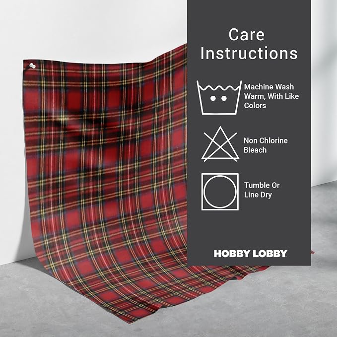 Hobby Lobby Tartan Plaid Flannel Fabric, 1 Yard | Precut Fabric - Image 4
