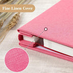 potricher Large Photo Album Self Adhesive 3x5 4x6 5x7 8x10 10x12 Pictures Linen - Image 5