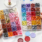1200 Pcs Assorted Wax Seal Beads Bulk, Andotopee Sealing Wax Beads - Image 2