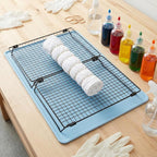 Tie Dye Kit with 2 Adjustable Folding Racks, Non-Slip Silicone Pad & 100 - Image 2