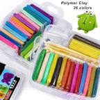 CiaraQ 36-Color Polymer Clay Oven Bake Modeling Kit | 5 sculpting tools - Image 2