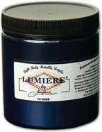 Jacquard Lumiere 8oz Fabric Paint Indigo by Jacquard
