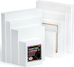 Shuttle 34-Pack Art Canvas for Painting, 5x7/8x10/9x12/11x14 Inch 100% Cotton by ShuttleArt