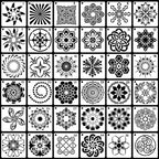 36 PCS Reusable Mandala Stencils - Image 2