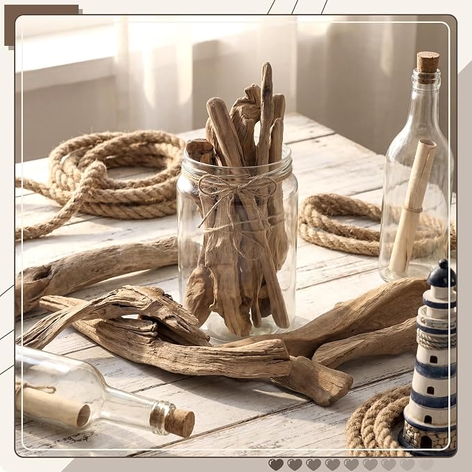 50 oz Driftwood for Crafts and Decor, Mixed Size Driftwood Pieces Large Drift - Image 3
