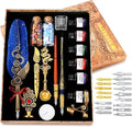 Aifeiter Quill Pen Ink Set-Feather Calligraphy Pen and Set, includes 6 Bottles by Aifeiter