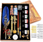 Aifeiter Quill Pen Ink Set-Feather Calligraphy Pen and Set, includes 6 Bottles by Aifeiter