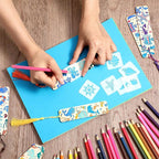 TaoBary 92 Pcs 4.8 x 1.3 Inch Ocean Wood Bookmark Making Kit Includes 36 - Image 5