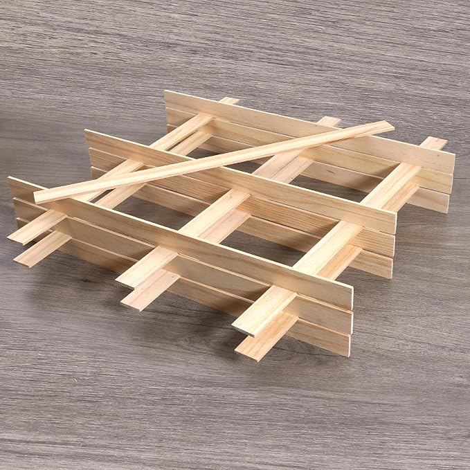 Wood Strips 1/8"x 1" x 17.5", Unfinished Flat Lumber Pine Pieces - Image 2