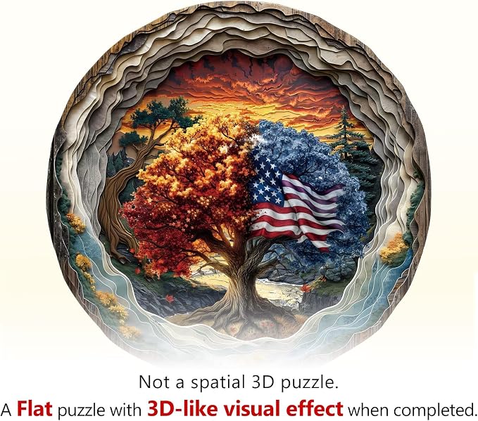 Tree of Life Puzzles Cave Seasons Sunset Nature Landscape Puzzle Adults Gifts - Image 8