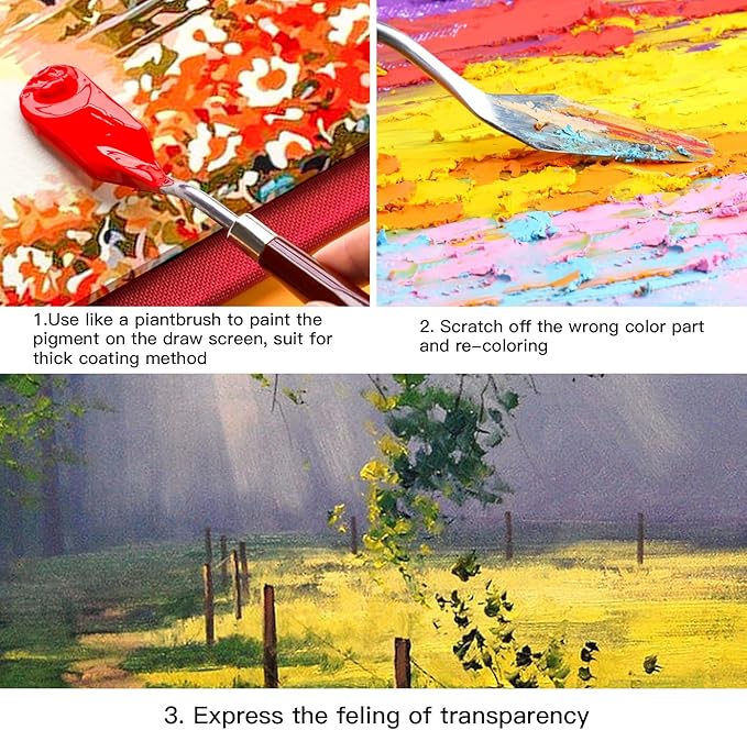 10PCS Palette Knife, Stainless Steel Painting Knife Set, Flexible Spatula - Image 6