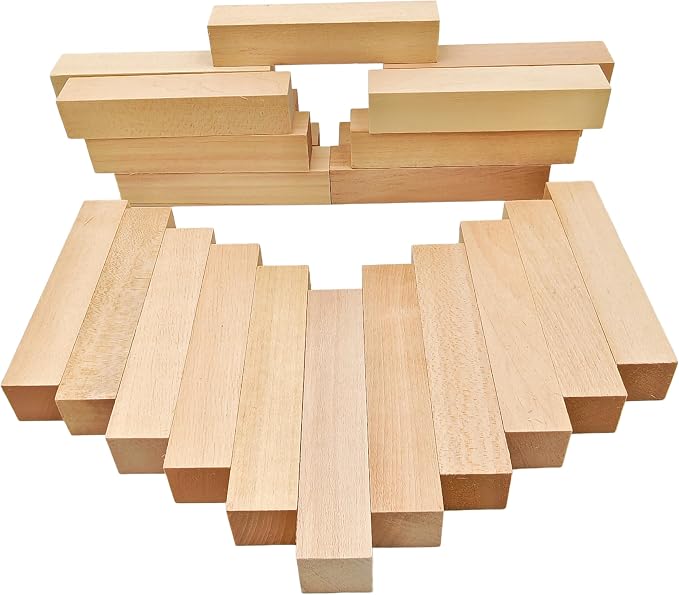 24Pcs Unfinished Basswood Blocks-0.8x0.8x4Inch Small Rectangular Wood Blocks - Image 5