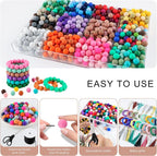 160Pcs Silicone Beads 12mm Mix Color, Bulk Silicone Beads 12mm - Image 4