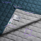 YnM Exclusive Weighted Blanket, Soothing Cotton, Smallest Compartments - Image 4