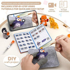 OEHPICC Needle Felting Starter Kit, 7 Cute Buddy Wool Felting Kit, Animal Felt - Image 4
