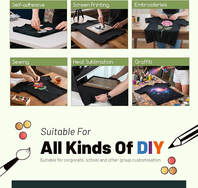 Joyclub 5 PCS Unisex Sublimation Blanks Bulk Polyester T Shirts - Image 4