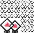 60 Pcs 3D Floating Display Case PE Film Jewelry Storage Box Coins Display Frame by FairySandy