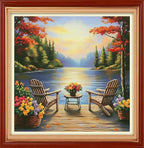 Foxhool Stamped Cross Stitch Kits, 11CT Printed Cross Stitch Pattern Full by FoxhoolBeginnersCrossStitchKits