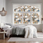 DKTIE Vintage Nature Art Tile Seamless Pattern Bathroom Window Privacy Film - Image 4