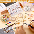 TOHONGADON 674 Pcs Lip Gloss Charms, Keychain Making Kit, Bag Charm Kit - Image 4