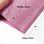 Efuncro- Pink Glitter HTV 12'' x 8ft Heat Transfer Vinyl, Iron on - Image 3