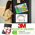 Stick On Magnets with Double Sided Adhesive Tape, Magnet Squares 2"x2" - Image 5