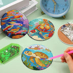 EWJRNSF 6 PCS Ocean Diamond Art Coasters DIY Kit - Image 5