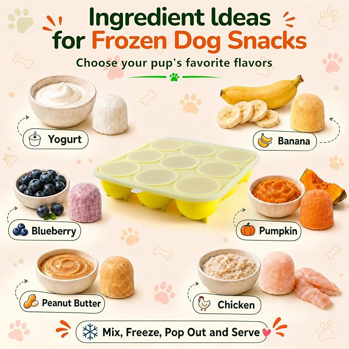 9-Cavity Silicone Freezer Dog Treat Mold - Image 7