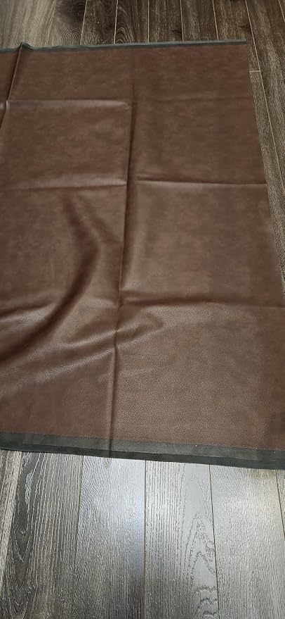 NAT Leathers | Cacao Brown Pebblegrain 2 Tone Fenice Soft Faux Vegan Leather PU - Image 4