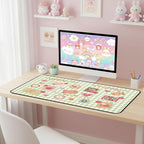 Mouse Pad Cute, Retro Gaming Desk Mats, Large Mousepad Laptop Keyboard Mouse Mat - Image 3