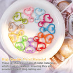 24 PCS Heart Swivel Keychain Clasps, Metal Swivel Lobster Clasp | Heavy Duty - Image 4