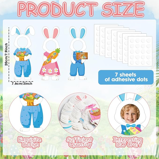 48 Set Easter Bunny Egg Cutouts - Image 2