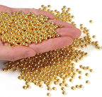 1500pcs Gold 5mm Pearl Beads by chuyau