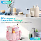 EUDELE 2 Pack Mesh Shower Caddy Portable - Image 7