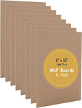 CalPalmy 8” x 10” MDF Boards - 2mm Thick Boards by CalPalmy