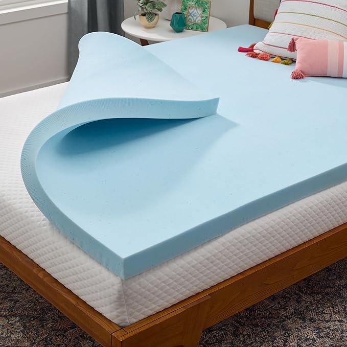 Linenspa Memory Foam Mattress Topper, King Size by Linenspa