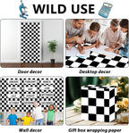 Black White Checkered Bulletin Board Paper Roll Black Plaid Bulletin Board - Image 7
