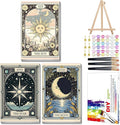 Mandun 3 Pack Paint by Numbers for Adult, Tarot Paint by Numbers Kit for Adults by MANDUN